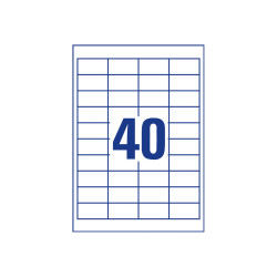 Avery - Bianco - 48.5 x 25.4 mm 4000 etichette (100 foglio(i) x 40) etichette multiuso