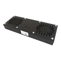 WP RACK - Vassoio ventola rack - con 2 ventole di raffreddamento, termostato - 230 V c.a. V - nero, RAL 9005