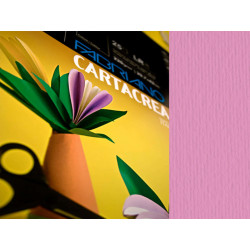 Cartoncino CartaCrea - 35 x 50 cm - 220 gr - fucsia - Fabriano - blister 10 fogli