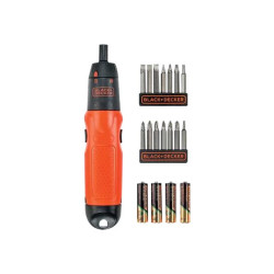 BLACK+DECKER A7073-XJ - Cacciavite - cordless - bussola esagonale - 4 batterie - 1.5 V
