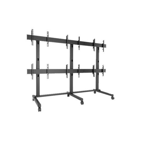 CHIEF FUSION - Carrello - per 6 schermi LCD - nero - dimensione schermo: 42"-46"