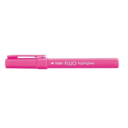 Tratto Fluo Highlighter fucsia p/scalpello 5 0 mm tratto 1 0-5 0 mm inchiostro universale a base d acqua (conf.12)