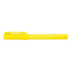 Tratto Fluo Highlighter giallo punta a scalpello 5 0 mm tratto 1 0-5 0 mm inchiostro universale a base d acqua (conf.12)