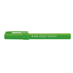 Tratto Fluo Highlighter verde p/scalpello 5 0 mm tratto 1 0-5 0 mm inchiostro universale a base d acqua (conf.12)