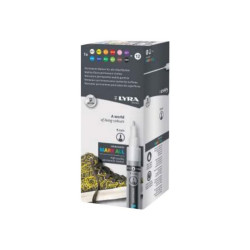 Lyra Graduate Mark All - Marcatore - permanente - colori assortiti - 1 mm - sottile (pacchetto di 12)