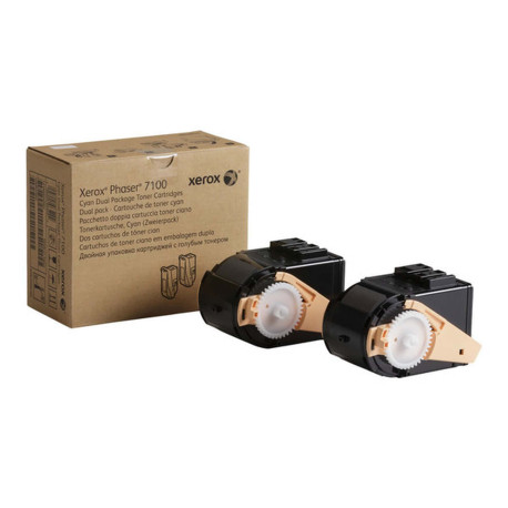 Xerox Phaser 7100 - Confezione da 2 - alta capienza - ciano - originale - cartuccia toner - per Phaser 7100/NM, 7100DN, 7100N, 