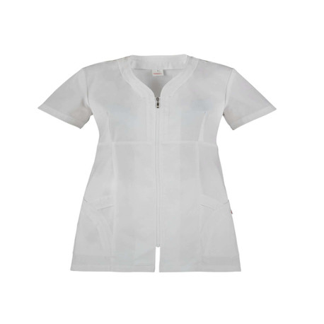 Casacca Altea - da donna - manica corta - taglia L - bianco - Giblor's