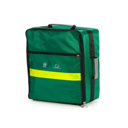 Zaino in nylon con zip e maniglia per il trasporto, Colore Verde cm 54 x 34 x 17