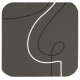 Sottobicchiere linea Linee - 10 x 10 cm - grigio - Stilcasa