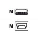 Zebra - Cavo USB - USB (M) a mini-USB Type B (M) - per Zebra RW 420