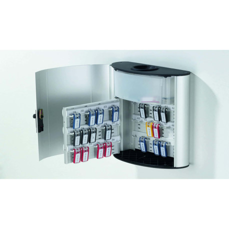 Cassetta portachiavi da parete Key Box Plus - 30,2 x 40 x 11,8 cm - 54 posti - grigio - Durable