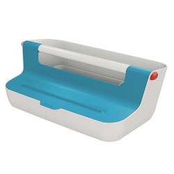 Cassetta portaoggetti Cosy - con maniglia - blu - Leitz