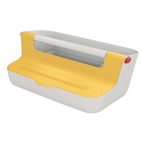Cassetta portaoggetti Cosy - con maniglia - giallo - Leitz
