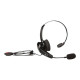 Zebra HS2100 - Cuffie con microfono - on-ear - cablato - per Zebra RS6000, TC52AX, TC70, TC72, WT6000 Wearable Computer