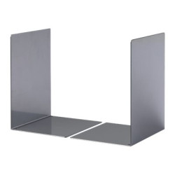 DURABLE L - Fermalibro - carico pesante - acciaio - nero (pacchetto di 2)