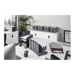 DURABLE VARICOLOR TRAY SET - Vassoio per lettere - 5 compartimenti - grigio antracite