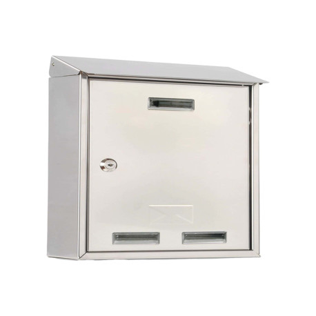 Cassetta postale Elios Steel - 27,5 x 35 x 12 cm - acciaio inox - Metalplus