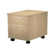 Cassettiera Agorà - 1 cassetto + 1 classificatore - con ruote - 44 x 60 x 60 cm - rovere