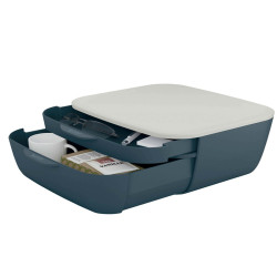 Cassettiera Cosy - 2 scomparti - grigio - Leitz