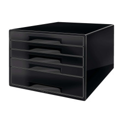 Cassettiera Drawer Cabinet Cube 5 - 28,7 x 27 x 36,3 cm - nero - Leitz