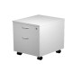 Cassettiera Easy - 1 cassetto + 1 classificatore - con ruote - 41,8 x 52 x 59,5 cm - grigio