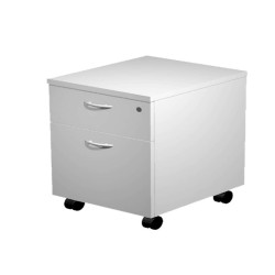 Cassettiera Easy - 1 cassetto + 1 classificatore - con ruote - 41,8 x 52 x 59,5 cm - grigio