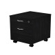 Cassettiera Easy - 1 cassetto + 1 classificatore - con ruote - 41,8 x 52 x 59,5 cm - nero venato