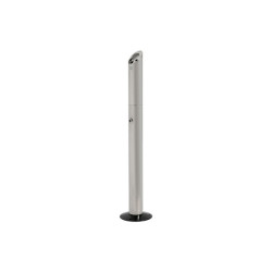 Portacenere da terra - da esterno - diametro 18 cm - H 90 cm - acciaio inox