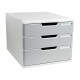 Cassettiera Modulo A4 - 28,8 x 32 x 35 cm - 3 cassetti - grigio/granito - Exacompta