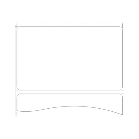 Zebra Z-Perform 1000T - Carta - autoadesivo - 100 x 60 mm 9000 etichette (3 rotolo(i) x 3000) etichette