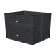 Cassettiera per casellario Rainbow - 2 cassetti - 32,5x28,8x32,5 cm - nero venato