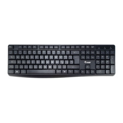 Equip 245213, Full-size (100%), Cablato, USB, QWERTY, Nero