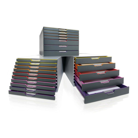 Cassettiera Varicolor - 28 x 35,6 x 29,2 cm - 7 cassetti  - Durable