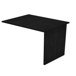 Allungo reversibile dx/sx per scrivanie Easy - 80 x 60 cm - con fianchi pannello - Nero venato