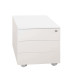 Cassettiere in metallo - 3 cassetti - 40 x 59 x 54 cm - bianco - Bertesi