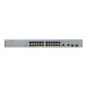 Zyxel GS1350-26HP - Switch - intelligente - 24 x 10/100/1000 (PoE+) + 2 x SFP Gigabit combo (uplink) - desktop, montabile su ra