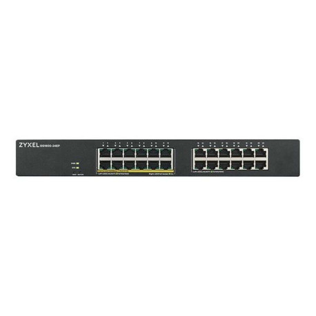 Zyxel GS1900-24EP - Switch - intelligente - 24 x 10/100/1000 (12 PoE) - montabile su rack, montaggio a parete - PoE (130 W)