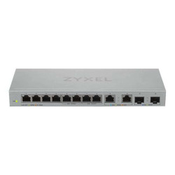 Zyxel XGS1010-12 - V2 - switch - gestito - 8 x 10/100/1000 + 2 x 100/1000/2.5G + 2 x 1 Gigabit / 10 Gigabit SFP+ (uplink) - des