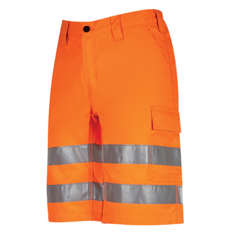 Bermuda alta visibilità Altair - taglia XXL - arancio fluo - U-Power