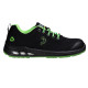 Calzatura bassa da lavoro Ecofitz S1P LOW - numero 43 - maglia riciclata - nero/verde - Safety Jogger