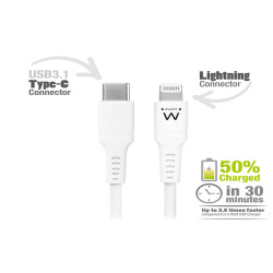 Cavo lightning USB TYPE-C - per smartphone e tablet - 1 mt - Eminent