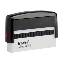 Trodat Printy 4916 - Timbro - autoinchiostrante - nero - testo personalizzabile - 70 x 10 mm