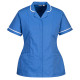 Camice da donna - maniche corte - elasticizzato - taglia S - azzurro - Portwest