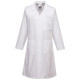 Camice da laboratorio da donna - maniche lunghe - taglia L - bianco - Portwest