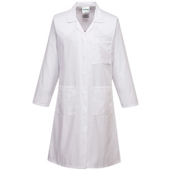 Camice da laboratorio da donna - maniche lunghe - taglia L - bianco - Portwest
