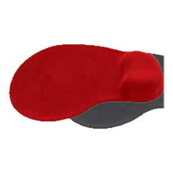 Trust - Tappetino per mouse con poggiapolso - rosso