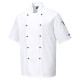 Giacca cuoco Kent - maniche corte - taglia XL - bianco - Portwest