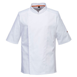 Giacca cuoco MeshAir Pro - maniche corte - taglia XXL - bianco - Portwest