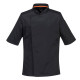 Giacca cuoco MeshAir Pro - maniche corte - taglia XXL - nero - Portwest
