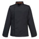 Giacca cuoco MeshAir Pro - maniche lunghe - taglia XL - nero - Portwest